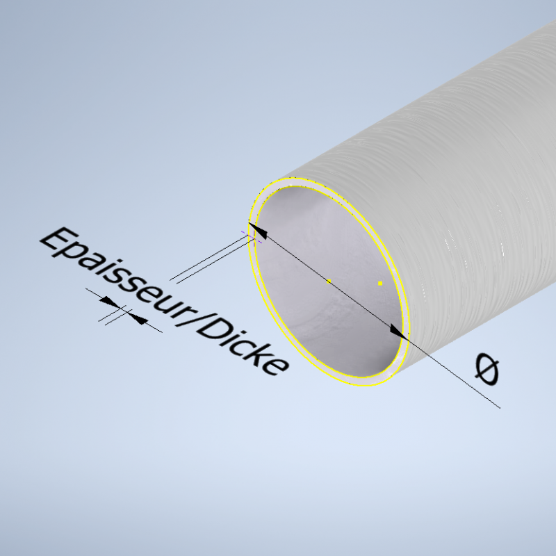 Boite tube en acier inoxydable-Découpe sur Wunschmaß a2 tube en acier inoxydable tube 